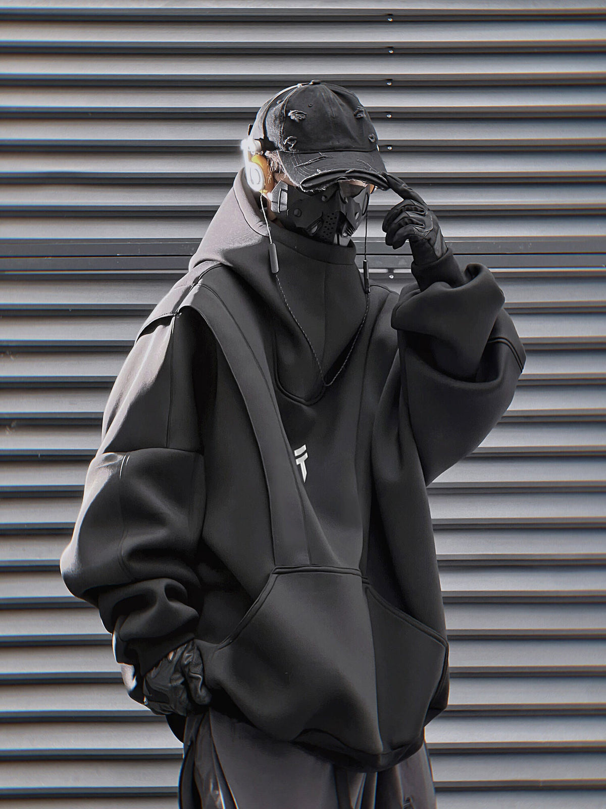HiH50 Black Nexus Hoodie