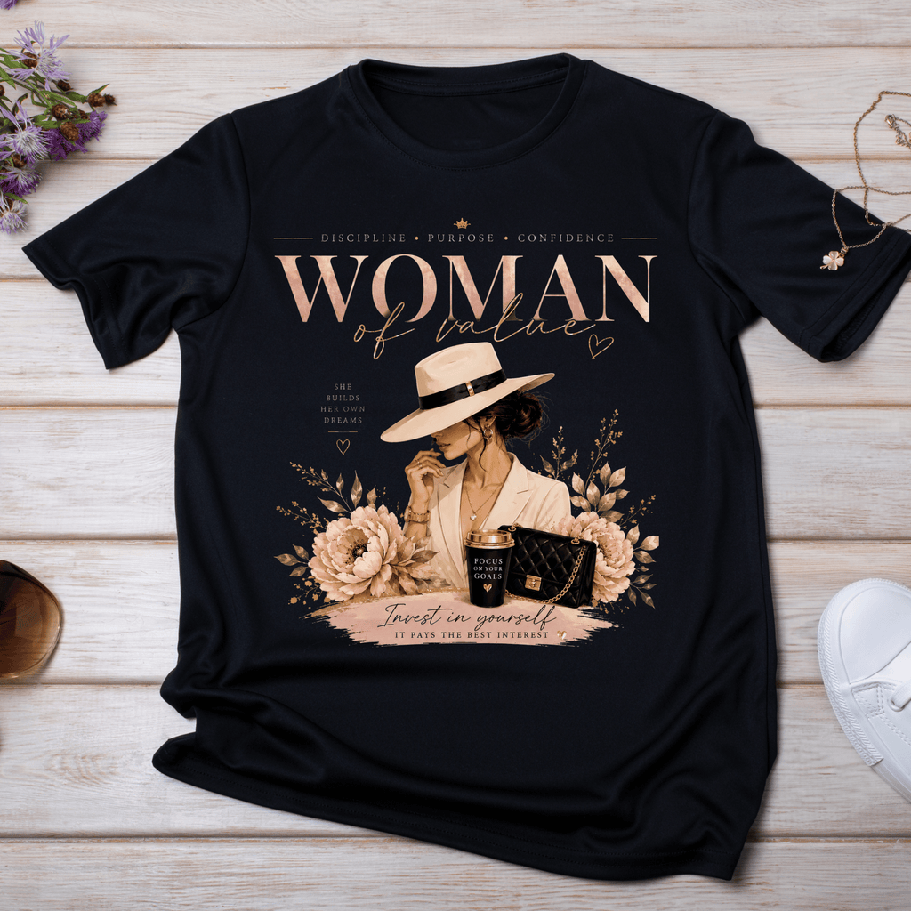 Woman of Value Inspirational Graphic T-Shirt
